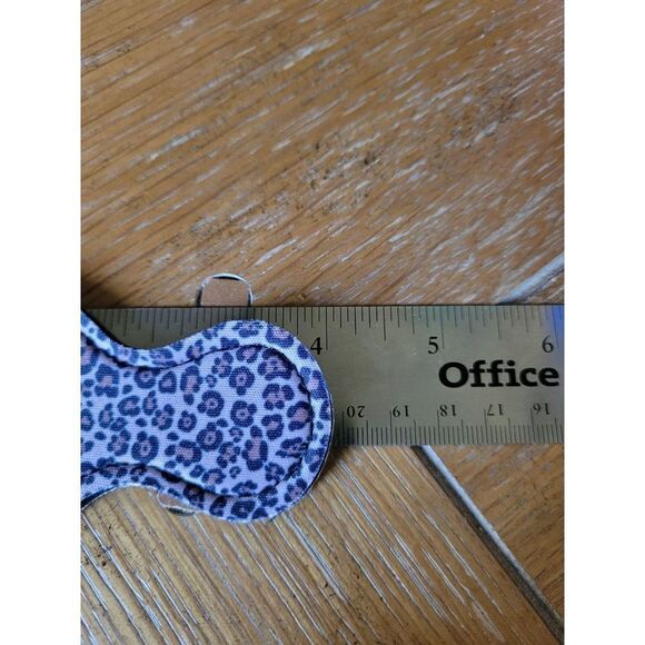 NEW Leopard Print Neoprene Chapstick Holder Key Chain and chapstick - Picture 3 of 3